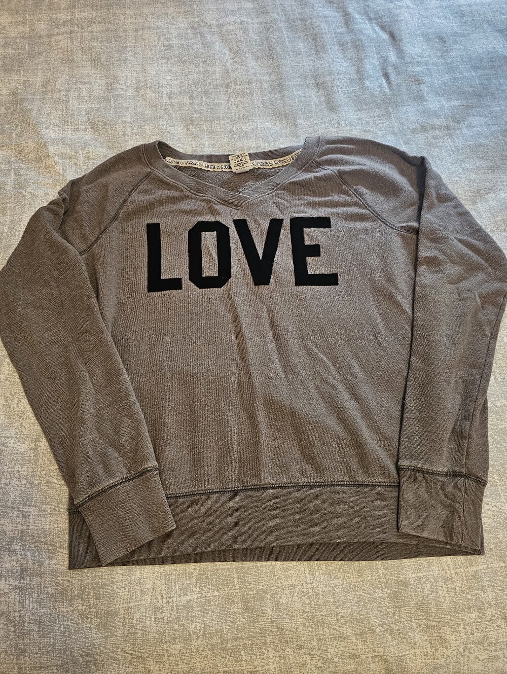 Victoria Secret Pink Maroon Quarter Zip Sweater And Grey Cheetah Print  Pullover